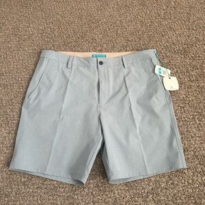 NWT Tori Richard Surf N Turf Short In Light Blue Size 38 (A5)